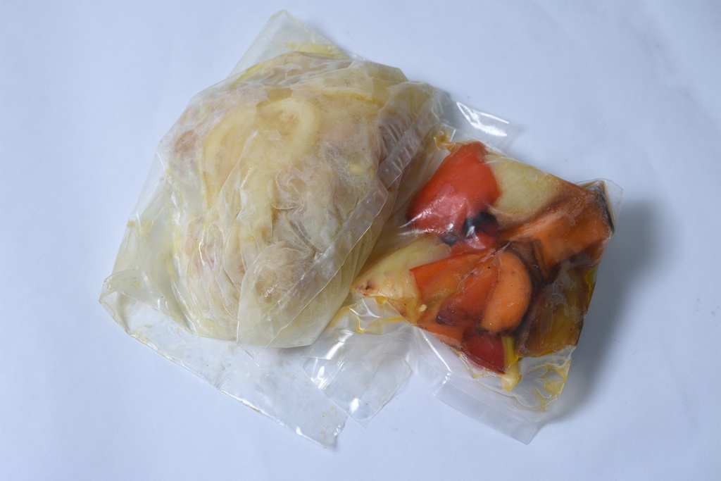 Pollo al limón con vegetales asados x unid.