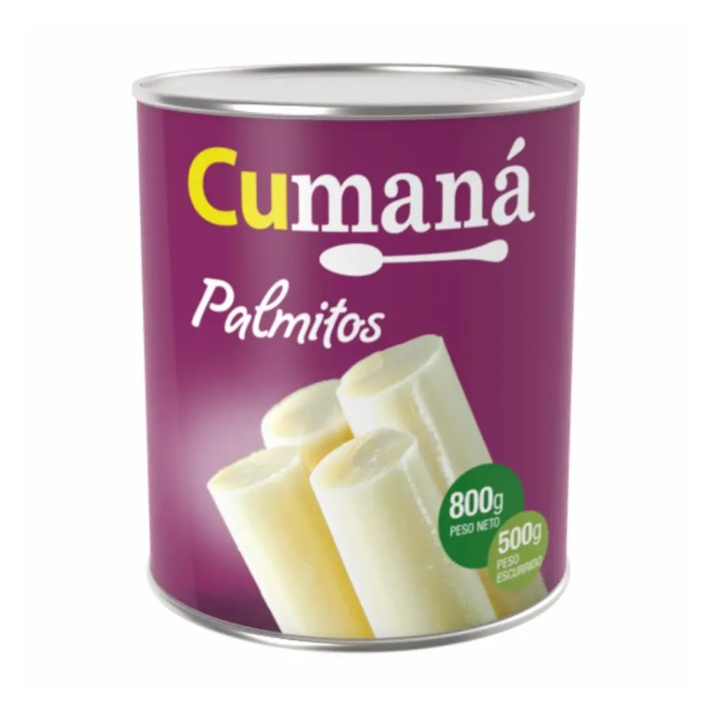 Palmitos enteros Lata x 800 Grs.