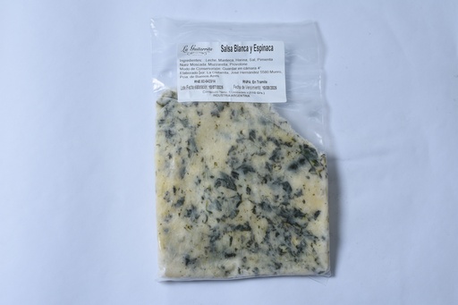 Espinaca y Salsa Blanca x 110 Grs. x unidad.